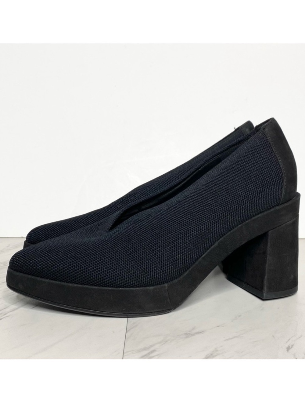 Eileen Fisher Signy Black Knit Pump 7 1/2 M
